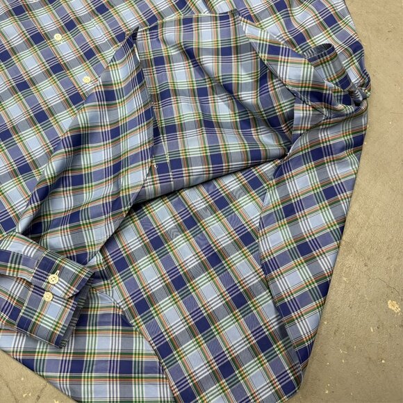 Brooks Brothers Makers Dress Shirt Plaid Button Down USA Made Cotton XL - Picture 6 of 9